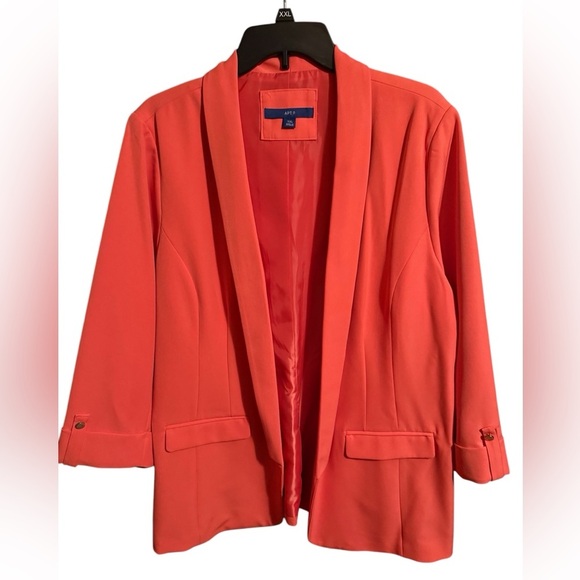 Women's Apt. 9® Open-Front Long Boyfriend Blazer Size XXL - Picture 1 of 9